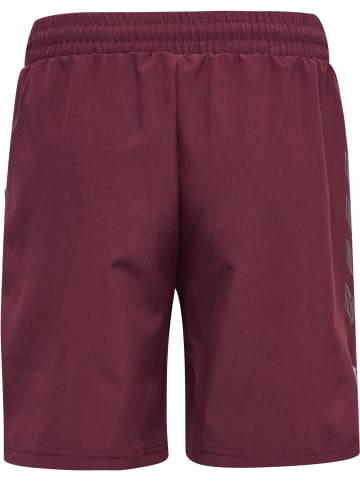 Hummel Shorts Hmlmove Grid Woven Shorts Kids in GRAPE WINE