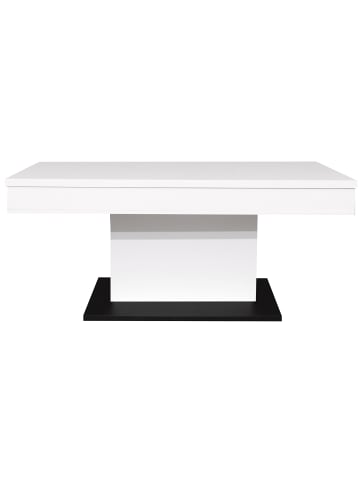 58 aufm Kessel COUCHTISCH Höhenverstellbar Else 1 110x59x60 Holzwerkstoff Ice White