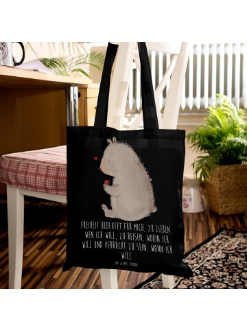 Mr. & Mrs. Panda Schultasche Bär Marienkäfer mit Spruch in Schwarz