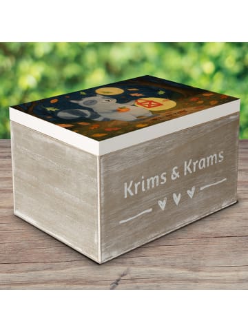 Mr. & Mrs. Panda Erinnerungsbox Waschbär Laterne Design ohne Spruch in Weiß