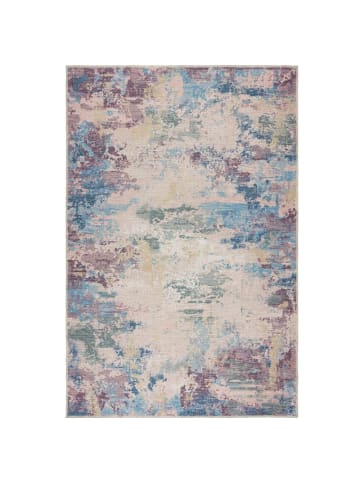 KADIMA DESIGN Maschinenwaschbarer bunter Teppich aus recycelten Fasern