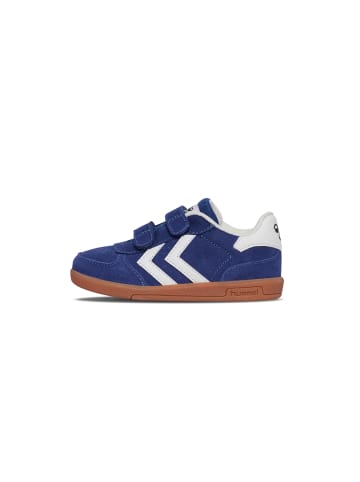 Hummel Schnürsenkel Sneaker Victory Suede Lebensstil Kinder in TRUE NAVY