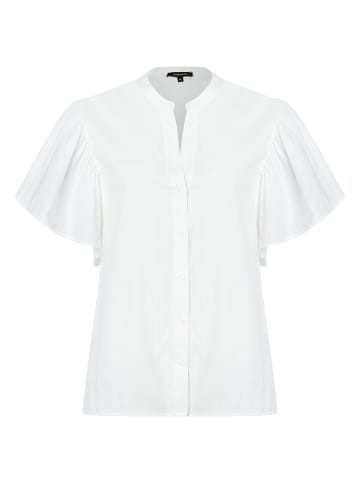 More & More Volantbluse in white