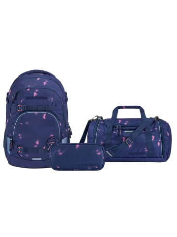 Coocazoo Schulrucksack-Set MATE Arctic Midnight 3-teilig in Lila