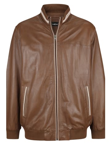 Men Plus Lederjacke in cognac