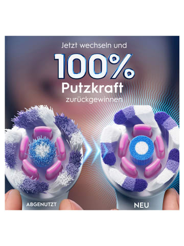 Oral-B Aufsteckbürsten „iO Strahlendes Weiss“ in Weiß (8 St. - FFU)