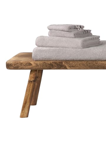 Schiesser Waschhandschuh Skyline Color im 5er Set in Hellgrau
