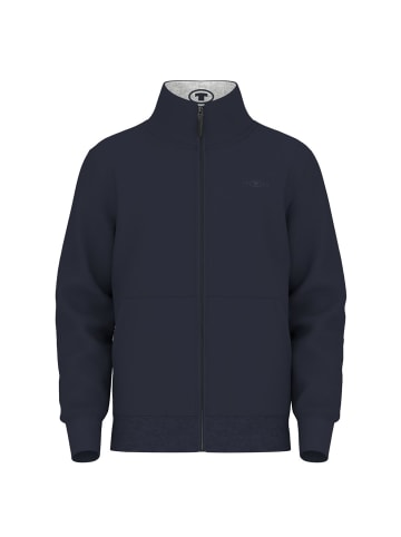 Tom Tailor Sweatjacke PRINTED STAND-UP in Blau