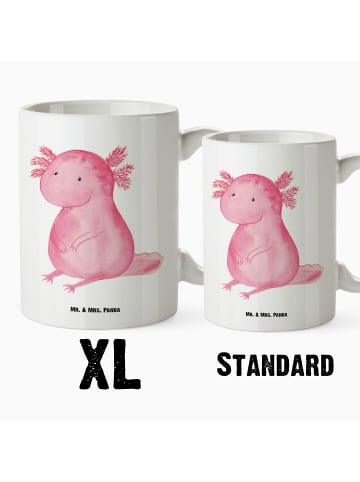 Mr. & Mrs. Panda Keramikbecher Axolotl Niedlich ohne Spruch in Weiß