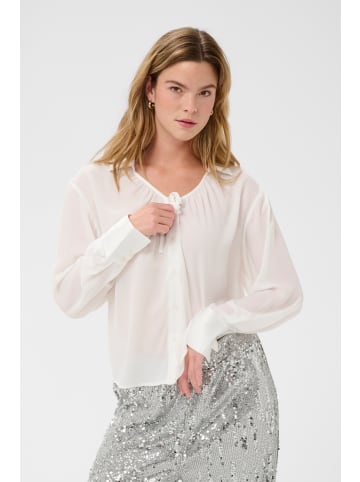 Kaffe Langarm - Hemd KAgigi Loose fit in Chalk
