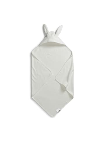Elodie Details Kapuzenbadetuch - Vanilla White Bunny in Weiß 80 x 80cm