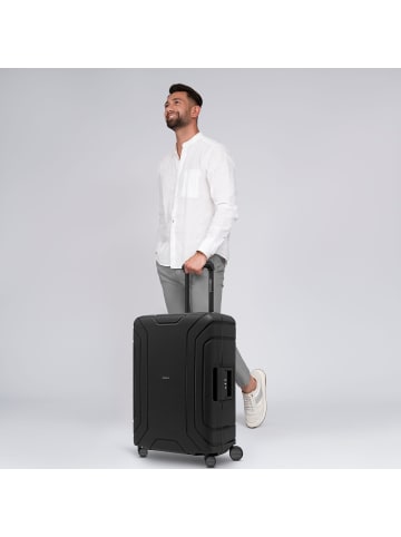 Redolz Essentials 15 4-Rollen Trolley 65 cm mit Dreipunkt-Verschluss in deep black
