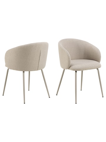 ebuy24 Esszimmerstuhl Eleanor Beige 2er Set