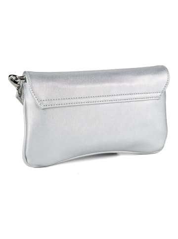 Valentino Ariel Mir Clutch Tasche 21 cm argento