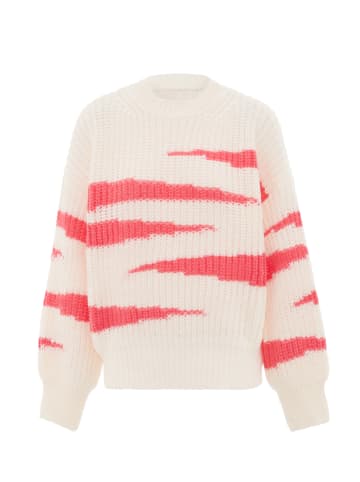 myMo Damen Sweater in WOLLWEISS KORALLE