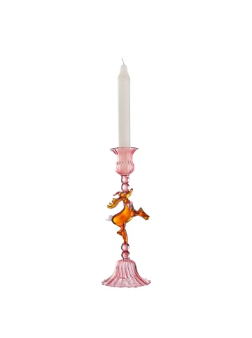 Butlers Kerzenhalter MERRY & BRIGHT Rentier in Pink