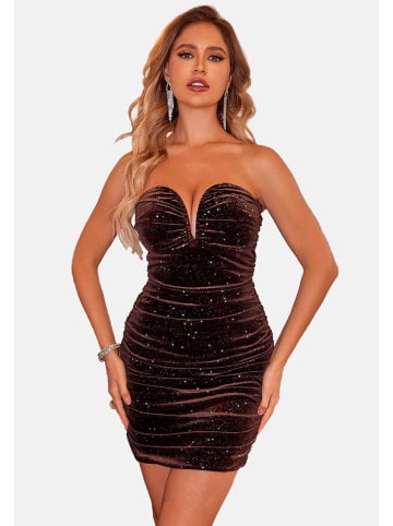 Moda Minx Cocktailkleid Madison Short Dress in brown