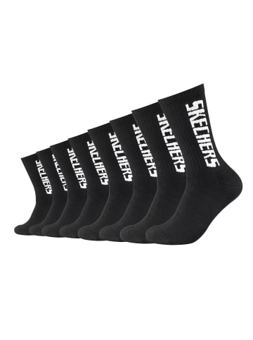 Skechers Socken Unisex Tennis Sock cushioned line 8p in Black