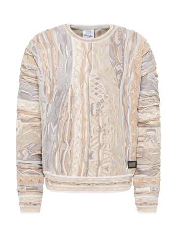Carlo Colucci Rundhalspullover Di Palo in Beige