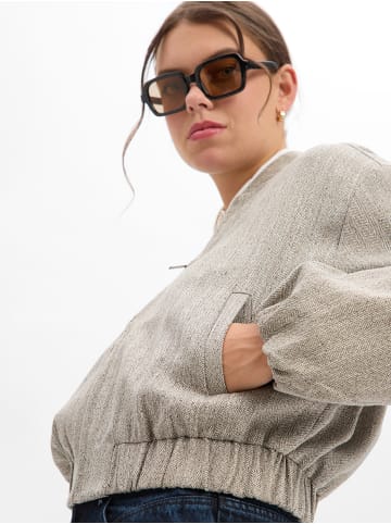 OPUS Blouson Jalea Herringbone in taupe beige