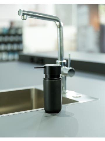 Wenko Seifenspender SILO in Schwarz, Ø 6 x (H) 16,5 cm
