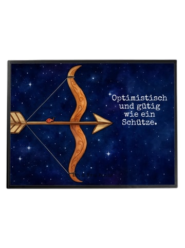 Mr. & Mrs. Panda tischpad Sternzeichen Schütze Design mit Spruch in Weiß