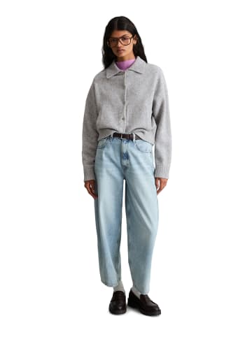 Marc O'Polo DENIM Cardigan im Blouson-Stil regular in Stone Melange