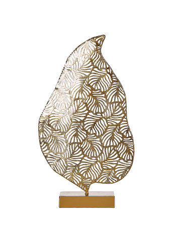 Beliani Dekofigur LITHIUM in Gold - (W) 27 x (H) 47 x (L) 8 cm