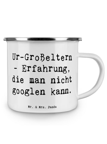 Mr. & Mrs. Panda Wanderbecher Spruch Ur-Großeltern Weisheit mit ... in Weiß