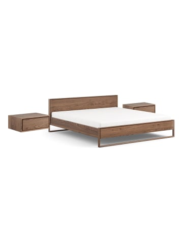 Feldmann-Wohnen Schlafzimmer-Set 3-teilig smoke Wildeiche 289 / 210 / 91cm