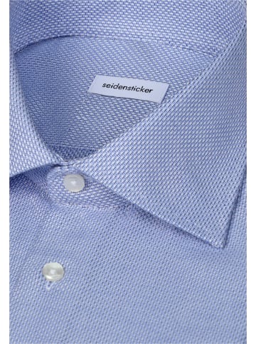 Seidensticker Business Hemd Slim in Mittelblau