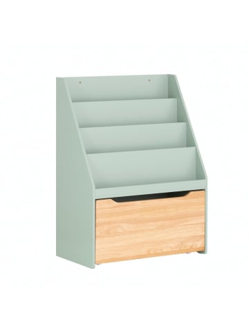 SoBuy Bücherregal in Mintgrün - (W) 30 x (H) 80 x (L) 62 cm