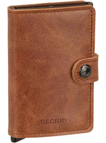 Secrid Geldbörse Miniwallet Vintage in Cognac-Brown