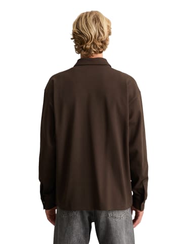 Marc O'Polo DENIM Overshirt relaxed in Chocolate Brown