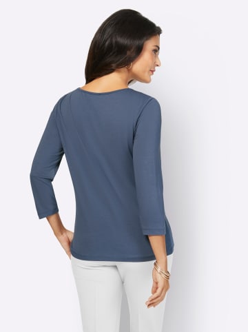 creation L 3/4-Arm-Shirt in rauchblau