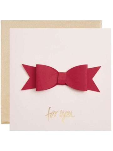 Rico Design Papeterie/PBS - 3D-Grußkarte Schleife, Apricot, FSC MIX