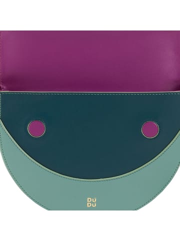 DuDu Schultertasche Leder 23 cm salvia nappa