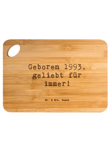 Mr. & Mrs. Panda Schneidebrett Spruch 1993 Geburtstag mit Spruch in Braun