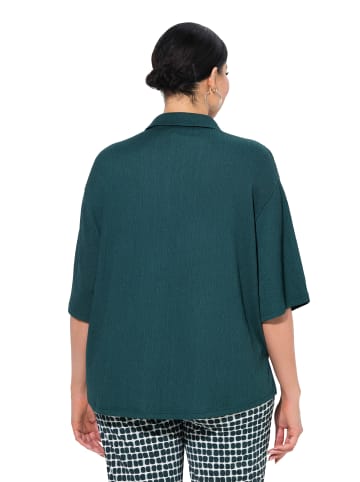 Ulla Popken Hemdbluse in tannengrün