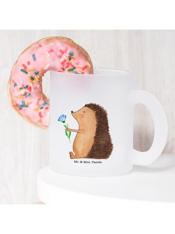 Mr. & Mrs. Panda Tee Tasse Igel Blumen ohne Spruch in Transparent