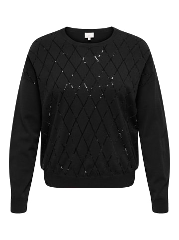 ONLY Carmakoma Strickpullover in Black