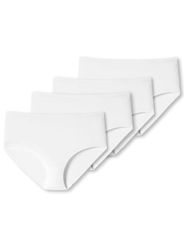 Schiesser Slip 4er Pack in Weiß