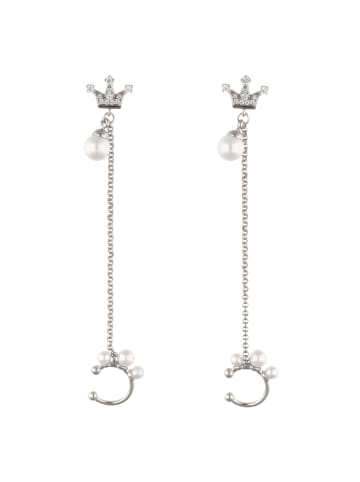 faina Women Earrings in Silver White