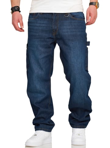 SOUL STAR Jeans - S2CHEB Lange Hose Carpenter Jeans Bermuda Regular-Fit Workwear in Indigo
