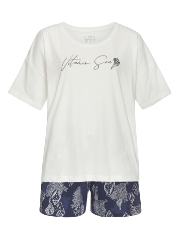 Vivance Active Shorty in creme-gemustert