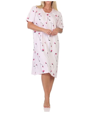 NORMANN kurzarm Nachthemd fraulich 125 211 311 in rosa