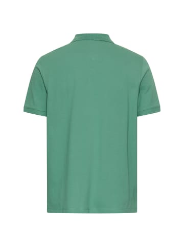 Camel Active Poloshirt mit Kontrastdetails in Lagunengrün