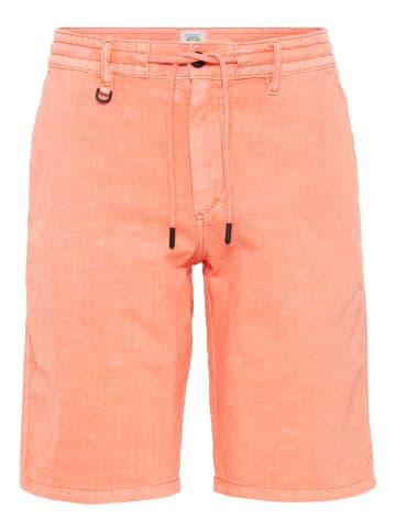 Camel Active Chino Shorts aus Baumwoll/Leinen-Mix in Rot