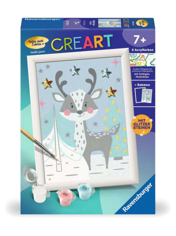 Ravensburger Malprodukte CreArt, Malen nach Zahlen Kinder - Niedlicher Hirsch Malen nach Zahlen Kinder Ab 7 Jahre in bunt