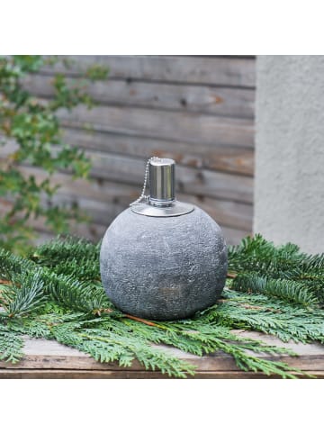 Rivanto 2er-Set: Gartenfackel in grau